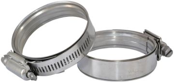 GREEN LEAF PC400 Pressure Seal Heavy-Duty Hose Clamp, 3.12 to 3.75 in Hose, 300 Stainless Steel