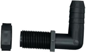 GREEN LEAF NTL 38 P 2PK Hose Elbow, Polypropylene, For: Terminating Ends of Spray Boom