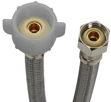 FLUIDMASTER B3T16 Toilet Connector, 1/2 in Inlet, Compression Inlet, 7/8 in Outlet, Ballcock Outlet,