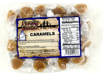 Family Choice 1138 Candy, Caramel Flavor, 8 oz