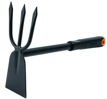 FISKARS 200S Series 373810-1001 Cultivator Hoe, 7-1/4 in W, 12 in L, 3 -Tine