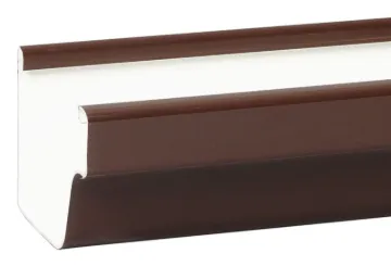 Euramax M1573 Roofing Gutter, 10 ft L, 5 in W, Steel