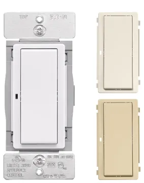 EATON WFSW15-C2-SP-L Smart Switch, 1 -Pole, 3 -Way, 120 VAC, 60 Hz, Wi-Fi, Light Almond/Ivory/White
