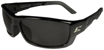 Edge MAZENO Series PM116 Non-Polarized Slim-Fit Safety Glasses, Nylon Frame, Black Frame, UV Protect