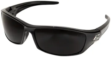 Edge SR116 Non-Polarized Safety Glasses, Unisex, Polycarbonate Lens, Full Frame, Nylon Frame, Black