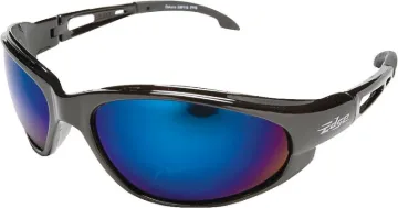 Edge SW118 Non-Polarized Safety Glasses, Unisex, Polycarbonate Lens, Full Frame, Nylon Frame, Black