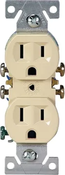 Eaton Wiring Devices 270V Duplex Receptacle, 2 -Pole, 15 A, 125 V, Push-in, Side Wiring, NEMA: 5-15R