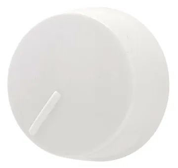 Eaton Wiring Devices RKRD-W-BP Replacement Knob, Polycarbonate, White, For: RI061, RI06P and RI101 R