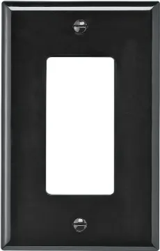 Eaton Wiring Devices PJ26B Wallplate, 4.87 in L, 3.12 in W, 1 -Gang, Polycarbonate, Brown, High-Glos