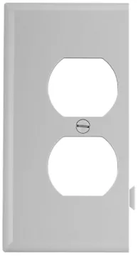 Eaton Wiring Devices STE8W Sectional Wallplate, 4-1/2 in L, 2-3/4 in W, 1 -Gang, Polycarbonate, Whit