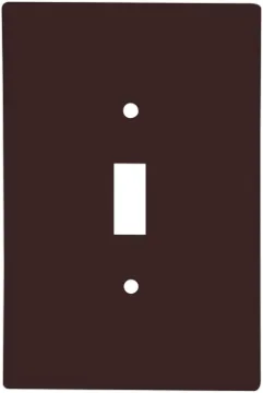Eaton Wiring Devices 2144B-BOX Wallplate, 4-1/2 in L, 2-3/4 in W, 1 -Gang, Thermoset, Brown, High-Gl