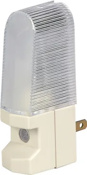 Eaton Wiring Devices BP851BGE Night Light, 15 A, 125 V, 4 W, Incandescent Lamp, Beige Light, Plastic