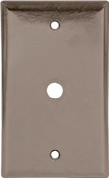 Eaton Wiring Devices 2128 2128B-BOX Wallplate, 4-1/2 in L, 2-3/4 in W, 1 -Gang, Thermoset, Brown, Hi