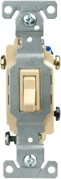 Eaton Wiring Devices C1303-7V Toggle Switch, 15 A, 120 V, Push-In Terminal, Polycarbonate Housing Ma