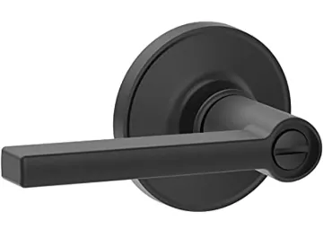 Schlage J Dexter Series J40 SOL 622 COL Privacy Door Lock, Solstice Design, Lever Handle, Matte Blac