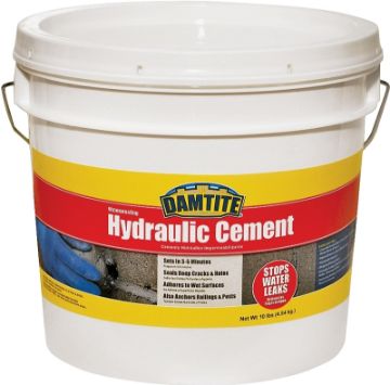 DAMTITE 07121 Hydraulic Cement, Powder, 10 lb Pail
