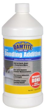 DAMTITE 05160 Bonding Additive, Liquid, Ammonia, White, 1 qt Bottle