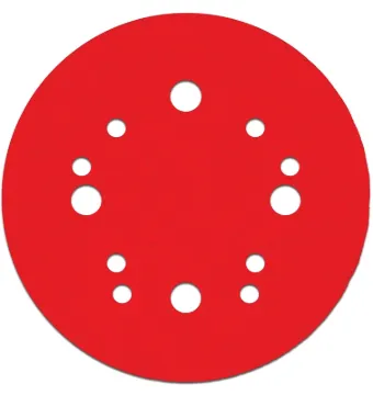 Diablo DCD050100H15G Sanding Disc, 5 in Dia, 100 Grit, Medium, Ceramic Abrasive, 12-Hole