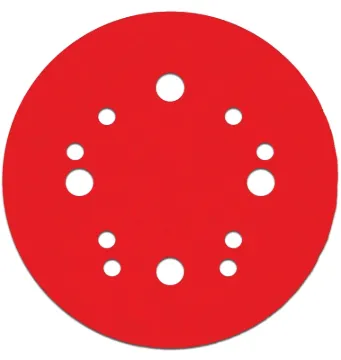 Diablo DCD050080H04G Sanding Disc, 5 in Dia, 80 Grit, Coarse, Ceramic Abrasive, 12-Hole