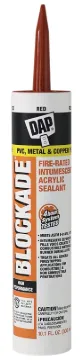 DAP BLOCKADE 18858 Acrylic Sealant, Red, 40 to 110 deg F, 10.1 oz