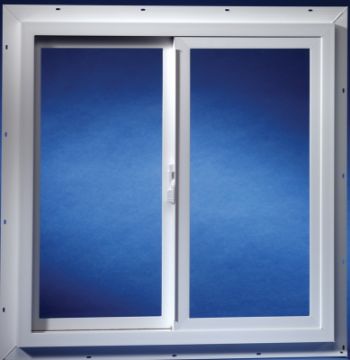 Duo-Corp 2020IGUT Utility Window, 23-1/2 in OAW, 23-1/2 in OAH, Vinyl Frame