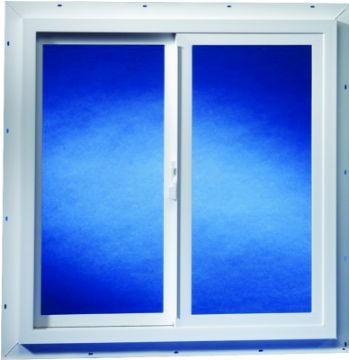 Duo-Corp 2020TMUT Utility Window, 23-1/2 in OAW, 23-1/2 in OAH, Vinyl Frame