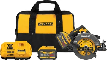 DeWALT DCS578X2 Brushless Circular Saw with Brake Kit, Battery Included, 60 V, 9 Ah, 7-1/4 in Dia Bl