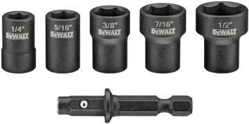 SET NUT DRIVER DETACHABLE 5PC