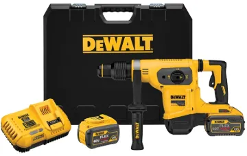 DeWALT DCH481X2 Combination Hammer Kit, Battery Included, 60 V, 9 Ah, 1-9/16 in Chuck, SDS-Max Chuck