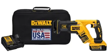 DeWALT DCS367P1 Reciprocating Saw Kit, Battery Included, 20 V, 5 Ah, 1-1/8 in L Stroke, 0 to 2900 sp