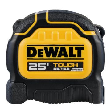DeWALT Tough Series DWHT36925S Tape Measure, 25 ft L Blade, 1-1/4 in W Blade, Steel Blade, Plastic C
