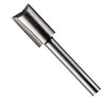 DREMEL 654 Router Bit, 1/4 in Dia Cutter, 2-1/2 in OAL, 1/8 in Dia Shank, 1-Cutter, HSS