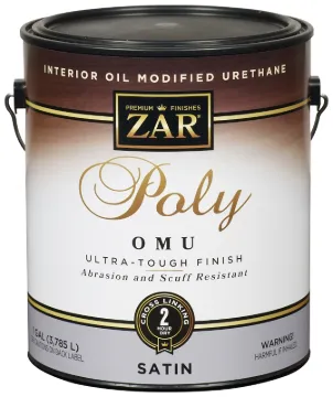 ZAR 36213 Polyurethane, Liquid, Milky Clear, 1 gal, Can