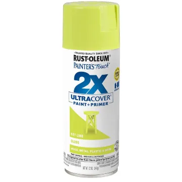 2X ULTRA COVER 249104 Acrylic Spray Paint, Gloss, Key Lime, 12 oz, Can