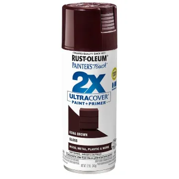 2X ULTRA COVER 249102 Acrylic Spray Paint, Gloss, Kona Brown, 12 oz, Can