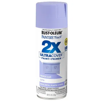2X ULTRA COVER 249079 Acrylic Spray Paint, Satin, French Lilac, 12 oz, Can