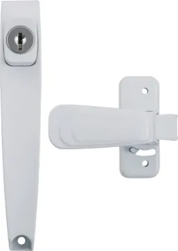 Wright Products VK444-2WH Pushbutton Latch, 3/4 to 2 in Thick Door, For: Out-Swinging Wood/Metal Scr
