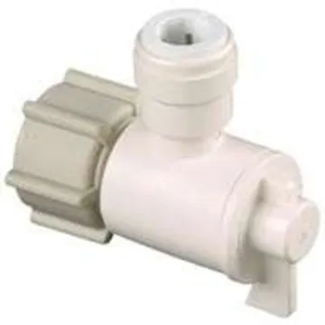 WATTS 3553-0608/P-675 Angle Valve, 1/2 x 1/4 in Connection, NPS x CTS, 250 psi Pressure, Thermoplast