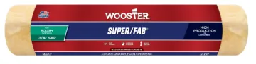 WOOSTER R241-14 Paint Roller Cover, 3/4 in Thick Nap, 14 in L, Knit Fabric Cover, Golden Yellow