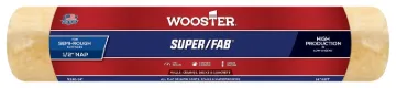 WOOSTER R240-14 Paint Roller Cover, 1/2 in Thick Nap, 14 in L, Fabric Cover, Golden Yellow