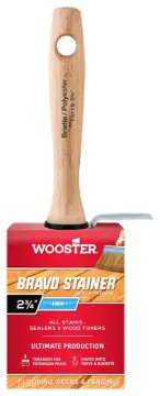 WOOSTER F5119-2 3/4 Stain Brush, 2-3/4 in W, China Bristle