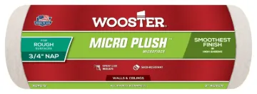 WOOSTER R249-9 Roller Cover, 3/4 in Thick Nap, Microfiber Cover, Green