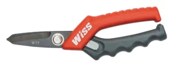 Crescent Wiss CW7T Heavy-Duty Tradesman Utility Shear, 7-1/2 in OAL, 2 in L Cut, Stainless Steel Bla