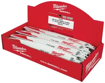 Milwaukee AX SAWZALL 48-01-7026 Reciprocating Saw Blade, 9 in L, 5 TPI, Matrix II Bi-Metal Cutting E