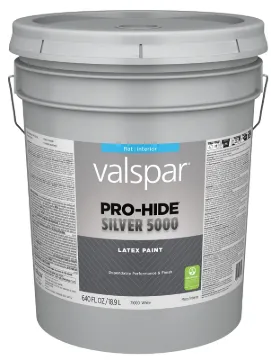 PAINT INTER SLVR FLAT WHT PAIL
