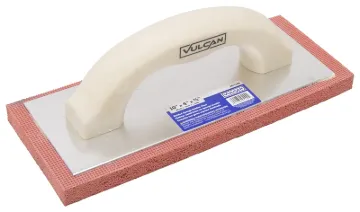 Vulcan 16040 Masonry Float, 10 in L Blade, 4 in W Blade, 5/8 in Thick Blade, Molded Sponge Rubber Bl