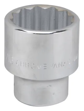 Vulcan MT-SS6050 Drive Socket, 1-9/16 in Socket, 3/4 in Drive, 12-Point, Chrome Vanadium Steel, Chro
