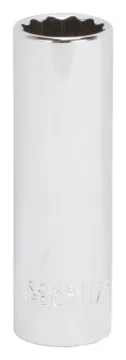 Vulcan MT6527949 Drive Socket, 11/16 in Socket, 1/2 in Drive, 12-Point, Chrome Vanadium Steel, Chrom