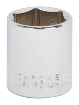 Vulcan MT6495386 Drive Socket, 13/16 in Socket, 3/8 in Drive, 6-Point, Chrome Vanadium Steel, Chrome