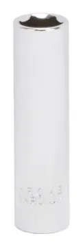 Vulcan MT6487607 Drive Socket, 11/32 in Socket, 1/4 in Drive, 6-Point, Chrome Vanadium Steel, Chrome